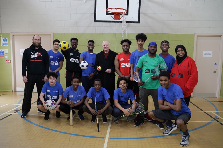 Dr Alan Billings with group from Big Brother Burngreave