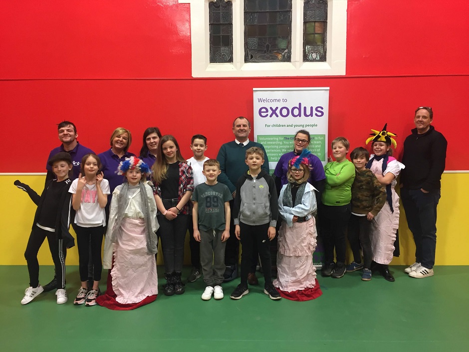 Mark Miller visiting the Exodus project