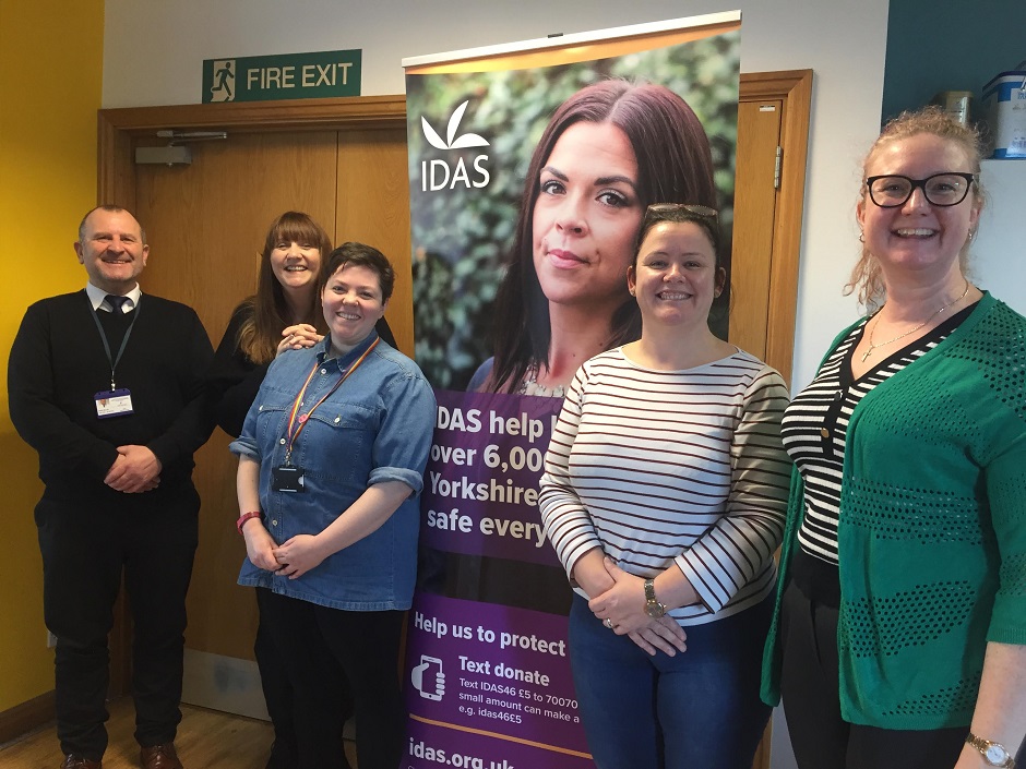 Mark Miller and Angela Greenwood on a visit to IDAS Offices