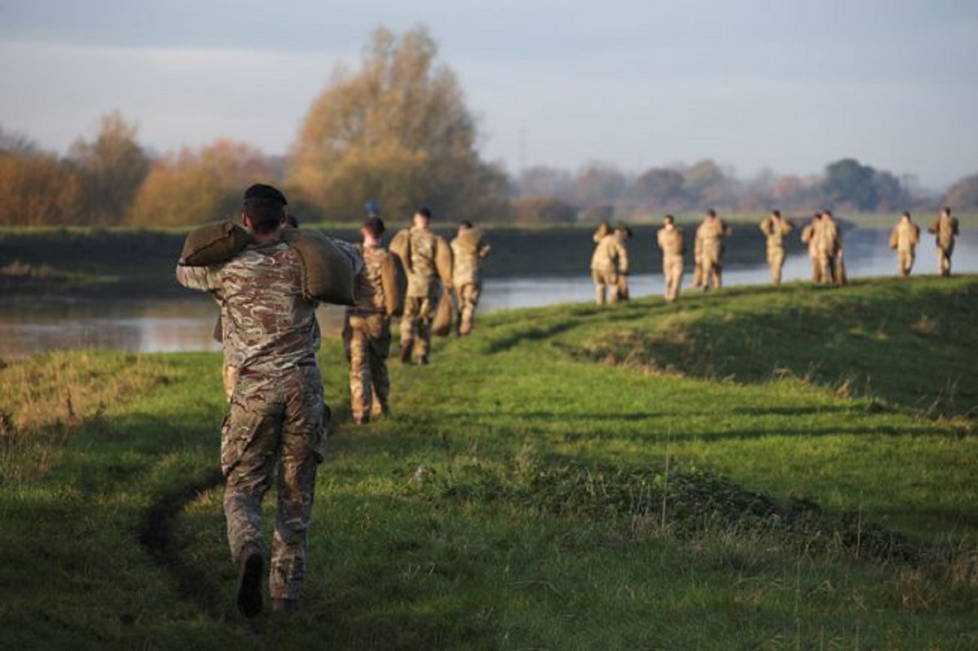 Stock image of soldiers for use with Project Nova media